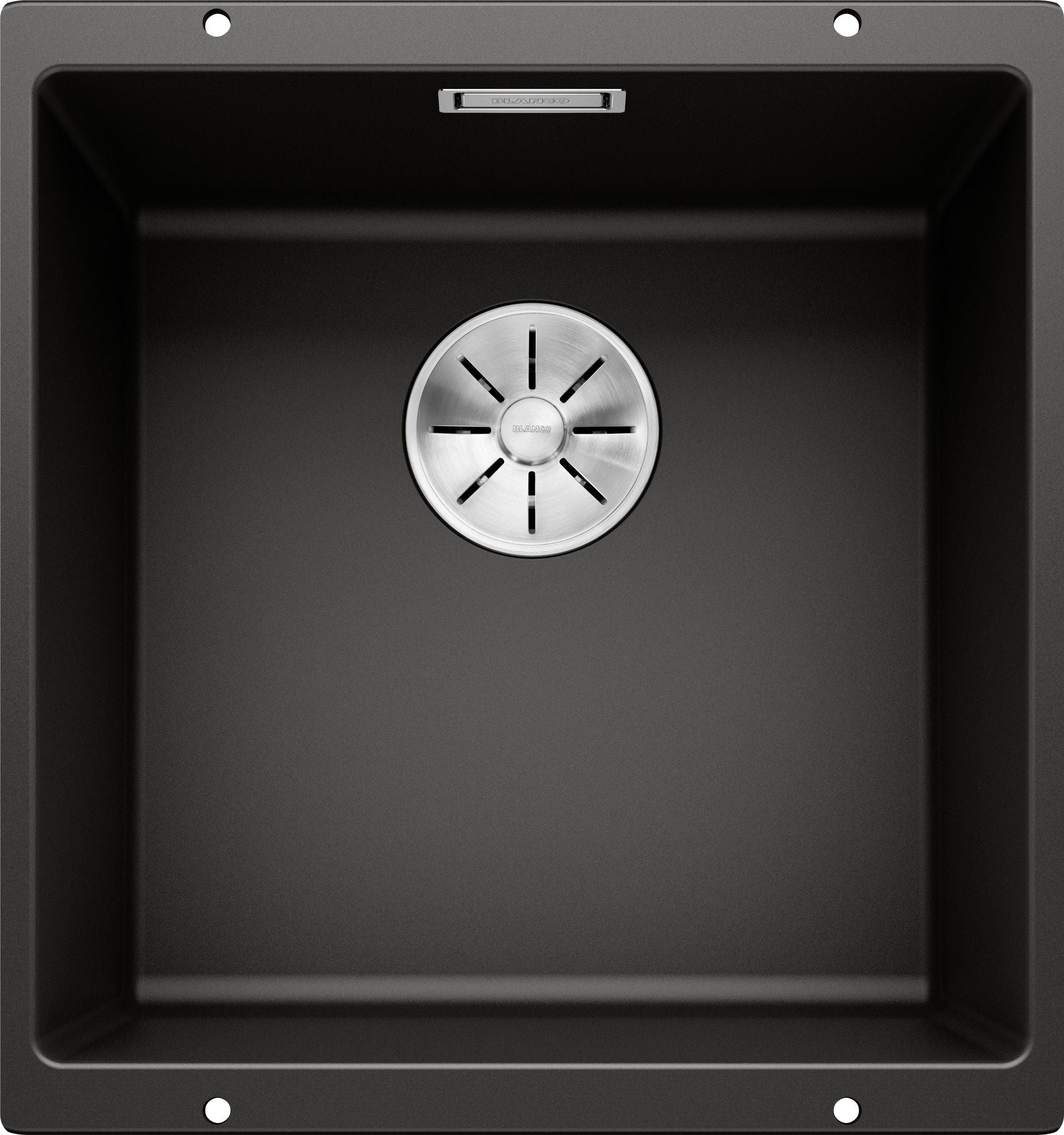 Chiuveta de bucatarie, montare sub blat, Subline 525990, silgranit negru, 430 x 460 mm, Blanco